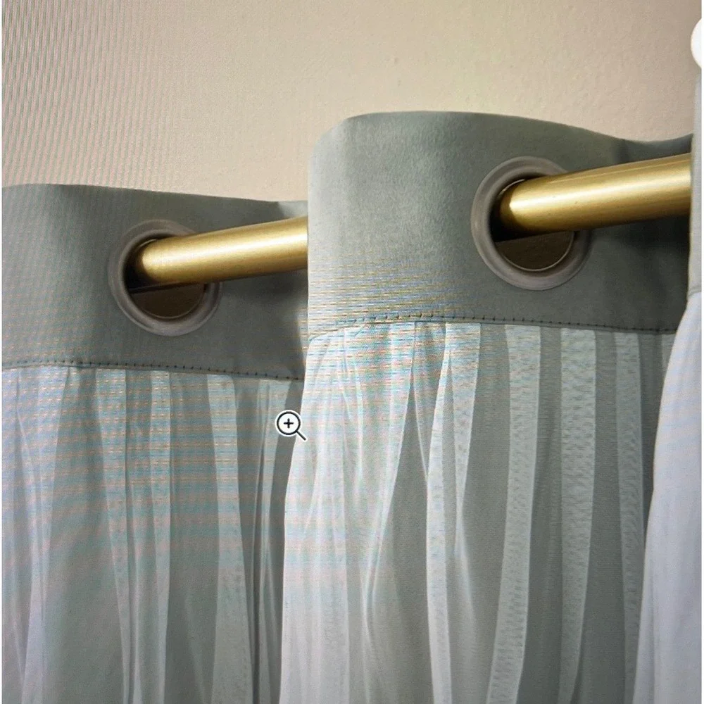 Towne & Country Luxe Catarina Curtains 2‎ Panels Gray 52x84